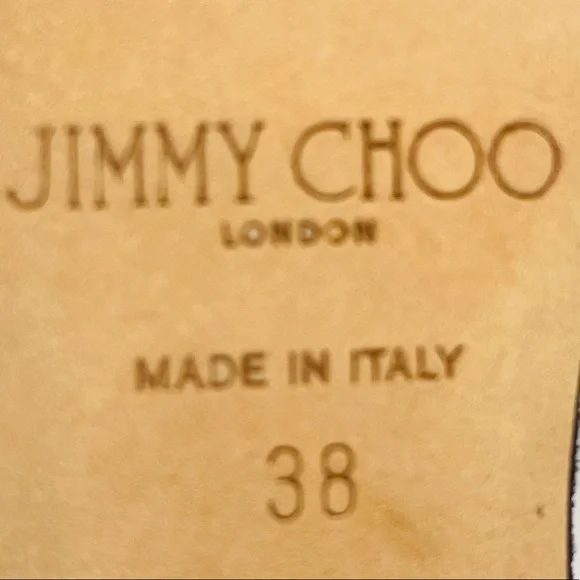 Jimmy Choo Size 8 Black & Gold heels - Picture 9 of 16